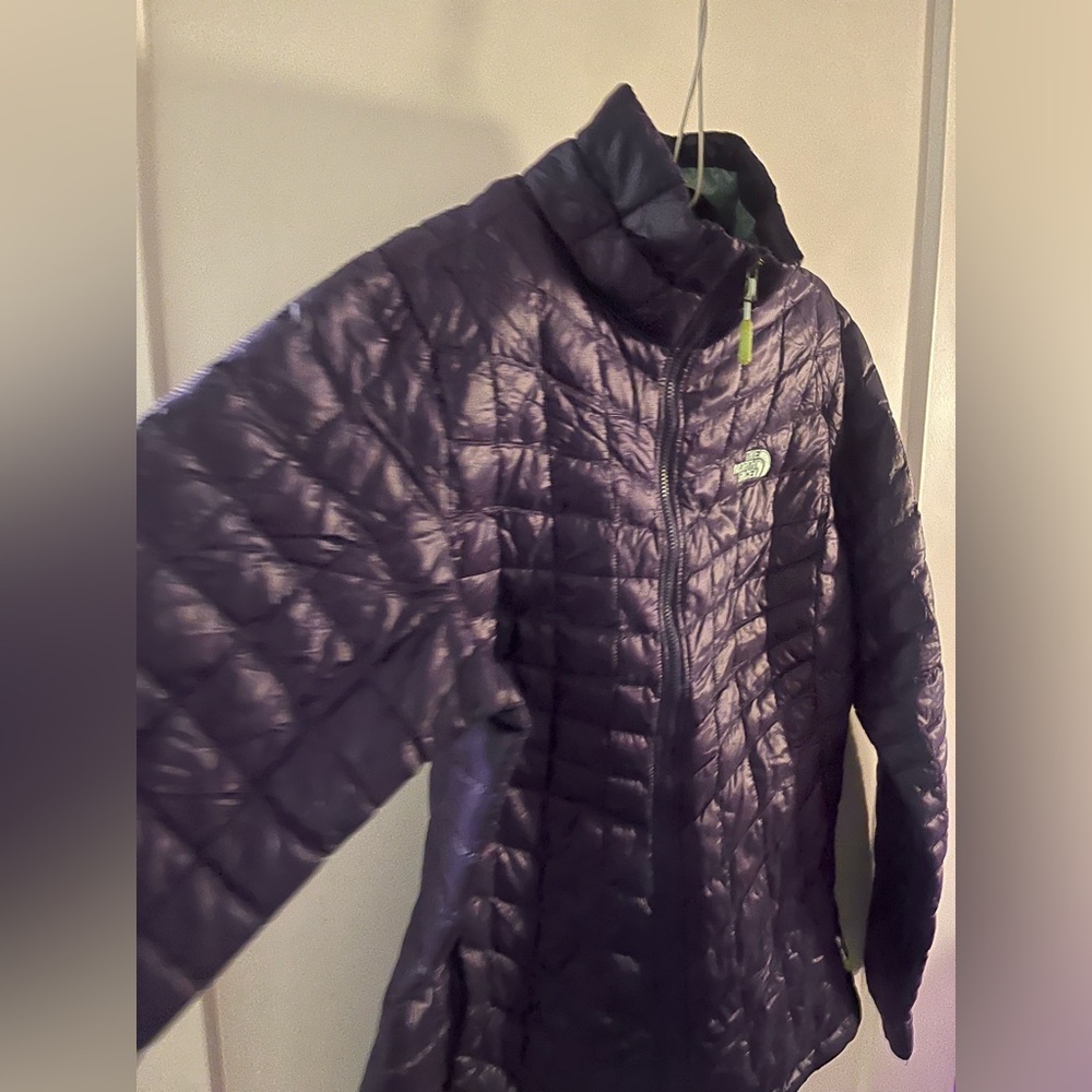 North Face Women's Dark Purple Puffer Jacket